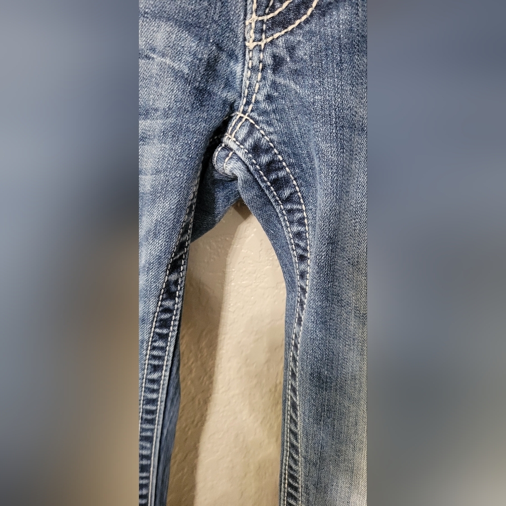 Miss Me  Distressed Bootcut Jeans Size 27 - Picture 8 of 14